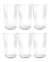 Tarhong Tritan Simple Jumbo Set Of 6 In Clear