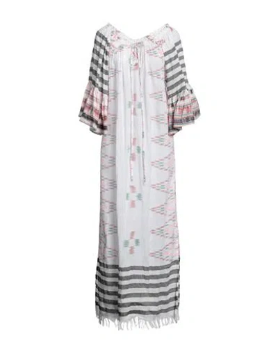 Tarifa Soul Woman Maxi Dress White Size Onesize Rayon
