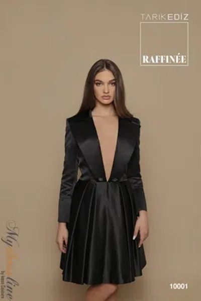 Pre-owned Tarik Ediz 10001 Evening Dress Lowest Price Guarantee Authentic In Gold