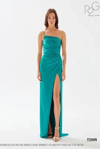Pre-owned Tarik Ediz 52008 Evening Dress Lowest Price Guarantee Authentic In Emerald