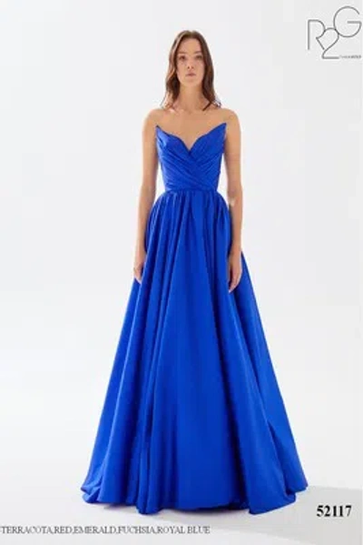 Pre-owned Tarik Ediz 52117 Evening Dress Lowest Price Guarantee Authentic In Fuschia