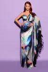 TARIK EDIZ ASYMMETRIC NASTYA GOWN