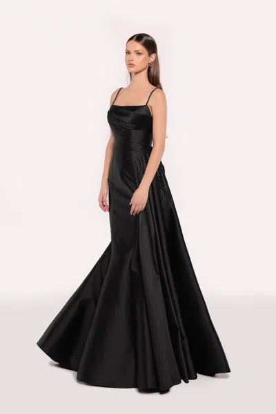 Tarik Ediz Belinda Gown In Black