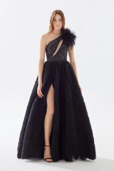 Tarik Ediz Broce Gown In Black