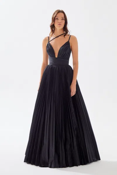 Tarik Ediz Carol Gown In Black