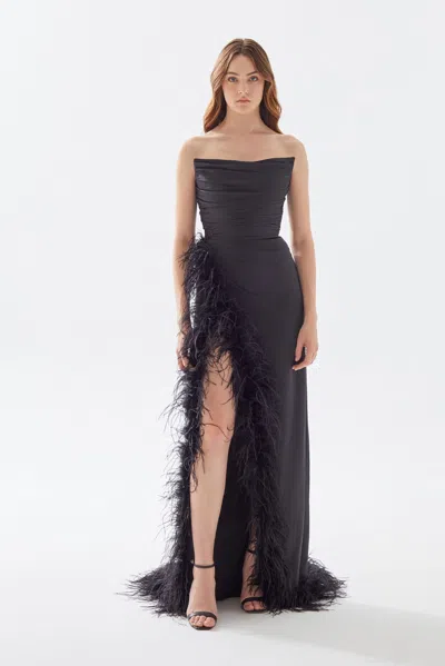 Tarik Ediz Eliza Gown In Black