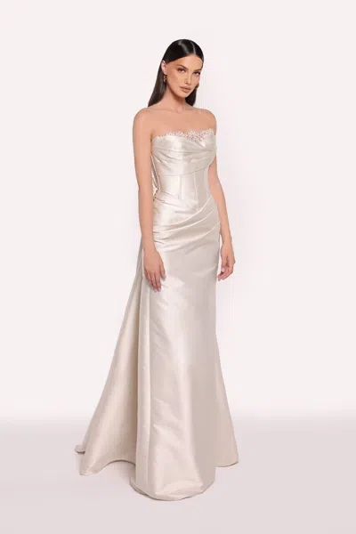 Tarik Ediz Ismaya Gown In Neutral