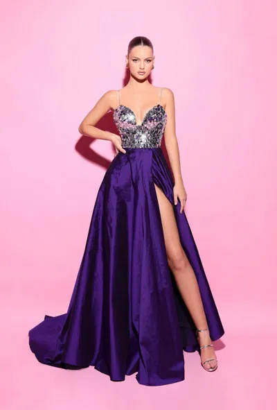 Tarik Ediz Jovana Gown In Multi