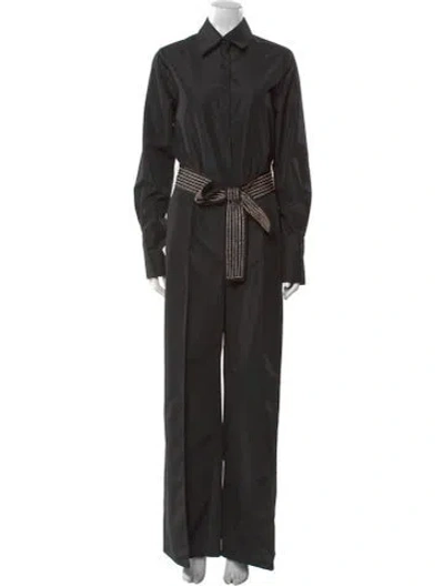 Pre-owned Tarik Ediz Jumpsuit In Black