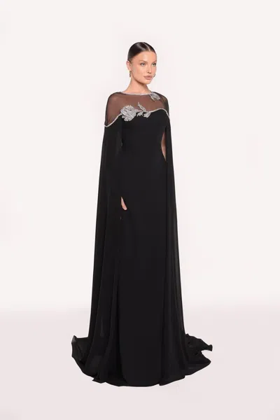 Tarik Ediz Lanina Crepe Gown In Multi