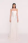 Tarik Ediz Mariel Chiffon Gown In Multi
