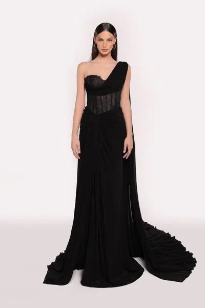 Tarik Ediz Matias Chiffon Gown In Multi