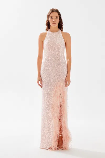 Tarik Ediz Meleda Gown In Pink