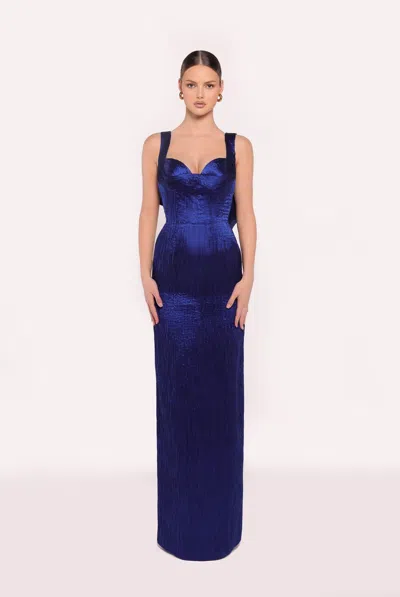 Tarik Ediz Merivia Taffeta Gown In Multi