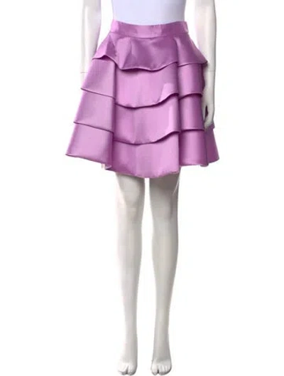 Pre-owned Tarik Ediz Mini Skirt In Purple