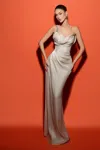 Tarik Ediz One-shoulder Halley Gown In Multi