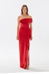 Tarik Ediz Renia Gown In Red