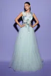 Tarik Ediz Sleeveless Briella Gown In Multi