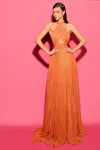Tarik Ediz Sleeveless Elm Gown In Multi