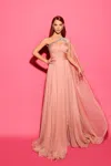 Tarik Ediz Sleeveless Happy Gown In Multi
