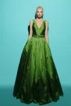 Tarik Ediz Sleeveless Jayleen Gown In Multi
