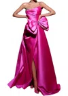 Tarik Ediz Strapless Leonor Gown In Pink