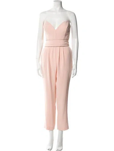 Pre-owned Tarik Ediz Strapless Jumpsuit W/ Tags In Pink