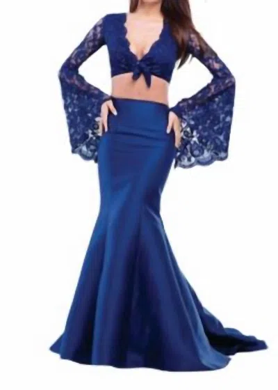 Tarik Ediz Two Piece Set In Navy In Blue