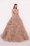 Tarik Ediz Yoko Gown In Multi