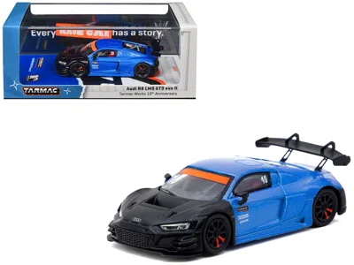 Tarmac Works Audi R8 Lms Gt3 Evo Ii #10 " 10th Anniversary" Blue Metallic And Matt Black "hobby64" Se
