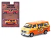 Tarmac Works Dodge Van "ohige No Pon" Orange Two-tone "global64" Series 1/64 Diecast Model By  In Orange