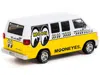 Tarmac Works Dodge Van White And Yellow With Graphics "mooneyes" "global64" Series 1/64 Diecast Model By Tarmac W