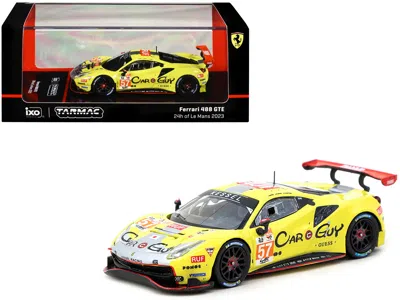 Tarmac Works Ferrari 488 Gte #57 Scott Huffaker - Takeshi Kimura - Daniel Serra "kessel Racing" "24 Hours Of Le M In Yellow