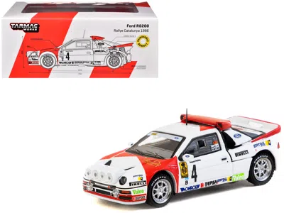 Tarmac Works Ford Rs200 #4 Antonio Zanini - Josep Autet "rallye Catalunya" (1986) "hobby64+" Series 1/64 Diecast
