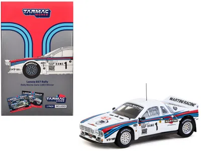 Tarmac Works Lancia 037 Rally #1 Walter Rohrl - Christian Geistdorfer "martini Racing" Winner "rallye Monte-carlo In White