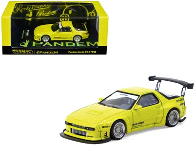 Tarmac Works Mazda Rx-7 Fc3s Pandem Yellow Metallic "road64" Series 1/64 Diecast Model Car By