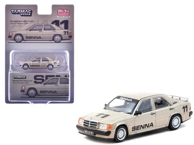Tarmac Works Mercedes-benz 190 E 2.3-16 #11 Ayrton Senna Winner "race Of Champions" (1984) "global64" Series 1/64 In Neutral