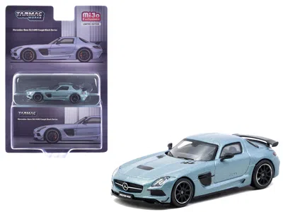 Tarmac Works Mercedes-benz Sls Amg Coupe Black Series Matte Blue Metallic "global64" Series 1/64 Diecast Model By