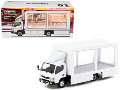 Tarmac Works Mitsubishi Fuso Canter Mobile Display Truck Rhd (right Hand Drive) White "truck64" Series 1/64 Dieca