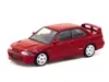 Tarmac Works Mitsubishi Lancer Gsr Evolution Ii Rhd (right Hand Drive) Red With Tarmac Cards "global64" Series 1/
