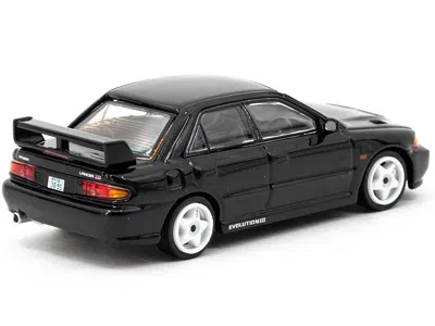 Tarmac Works Mitsubishi Lancer Gsr Evolution Iii Rhd (right Hand Drive) Black "global64" Series 1/64 Diecast Mode