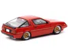 Tarmac Works Mitsubishi Starion Rhd (right Hand Drive) Bright Red With Black Stripes "road64" Series 1/64 Diecast