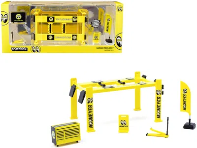 Tarmac Works Mooneyes Garage Tools Set Of 5 Pieces With Stickers For 1/64 Model Cars By