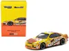 Tarmac Works Nissan Silvia (s14) Vertex Rhd (right Hand Drive) "hai Dudu - Imx Special Edition" Yellow And Orange In Multi