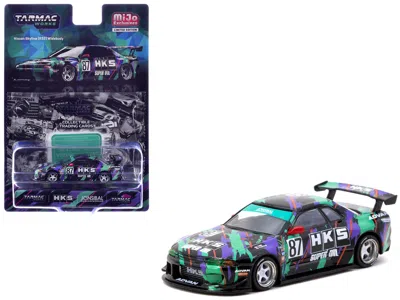 Tarmac Works Nissan Skyline (r32) Widebody Rhd (right Hand Drive) #87 "hks - Designed By Jon Sibal" Black With Gr