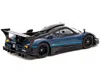 Tarmac Works Pagani Zonda Revolucion Blue Metallic And Black With Light Blue Stripes "global64" Series 1/64 Dieca