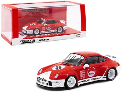 Tarmac Works Porsche Rwb 993 #8 "morelow" Red And White "rauh-welt Begriff" 1/43 Diecast Model Car By Tarmac Work