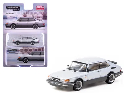 Tarmac Works Saab 900 Turbo Silver Metallic "global64" Series 1/64 Diecast Model By  In White