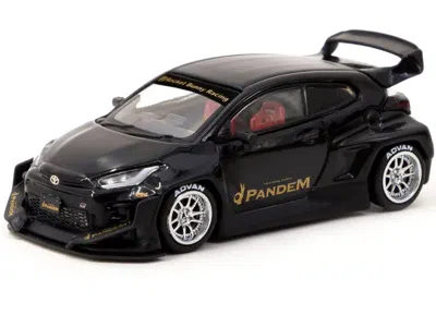 Tarmac Works Toyota Pandem Gr Yaris Rhd (right Hand Drive) Black "road64" Series 1/64 Diecast Model Car By Tarmac