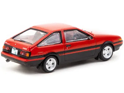Tarmac Works Toyota Sprinter Trueno (ae86) Rhd (right Hand Drive) Red And Black With Red Interior "j Collection"